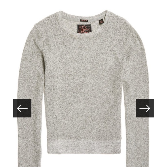 SuperDry Super Soft Crew Jumper in Fargo Grey Marble NWT — Large - Picture 8 of 8
